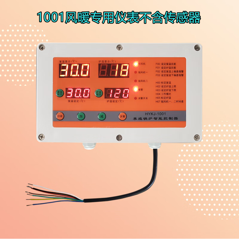 Breeding boiler hot blast furnace controller water heating air heating automatic digital intelligent temperature control intelligent temperature control instrument partition instrument 5005 with sensor
