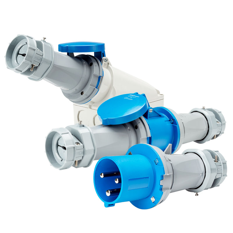 Chint (CHNT) aviation plug IP44 industrial socket 63A male and female butt exposed connection coupler waterproof 380V industrial plug three-core 63A