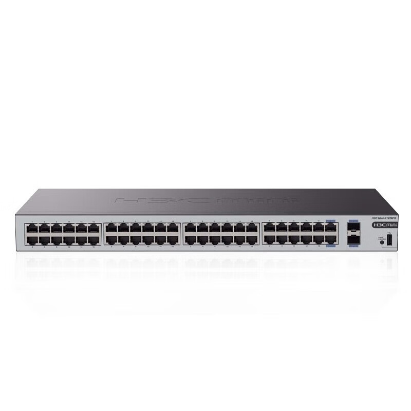 New H3C S1250FX enterprise-class 48-port Gigabit switch 2 10G optical ports plug-and-play network splitter supports port isolation unmanaged hub