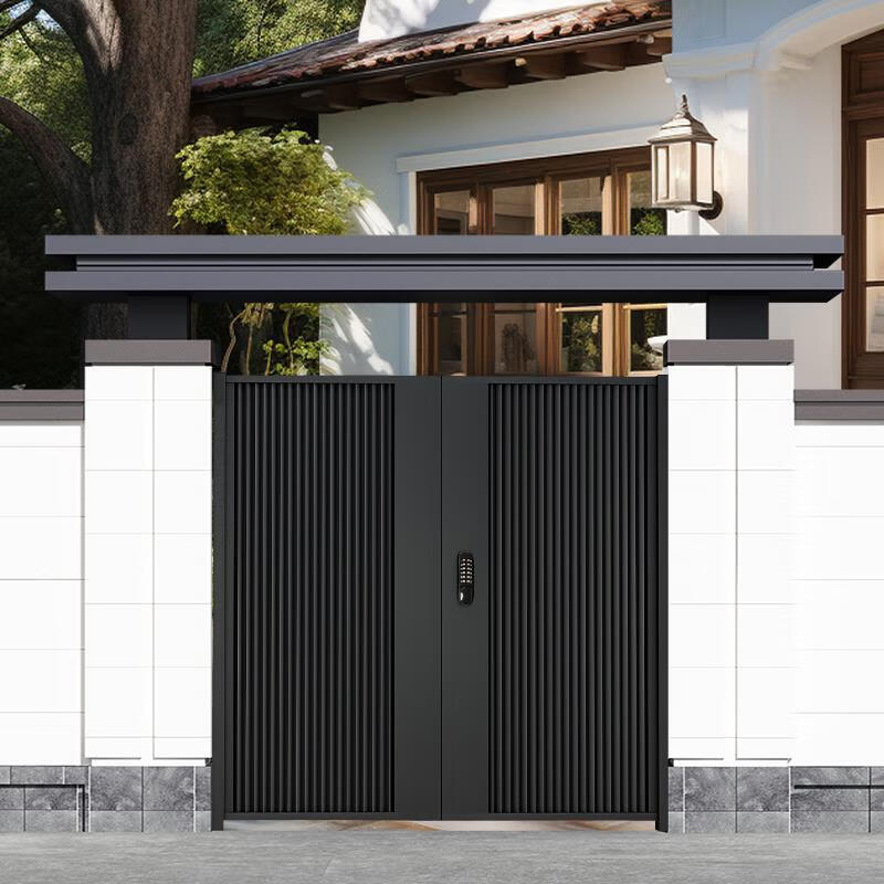STEFANO custom-made aluminum alloy gatehouse villa courtyard door community outdoor wrought iron gate double door rural courtyard wall garden door style 3 aluminum alloy thickening/square