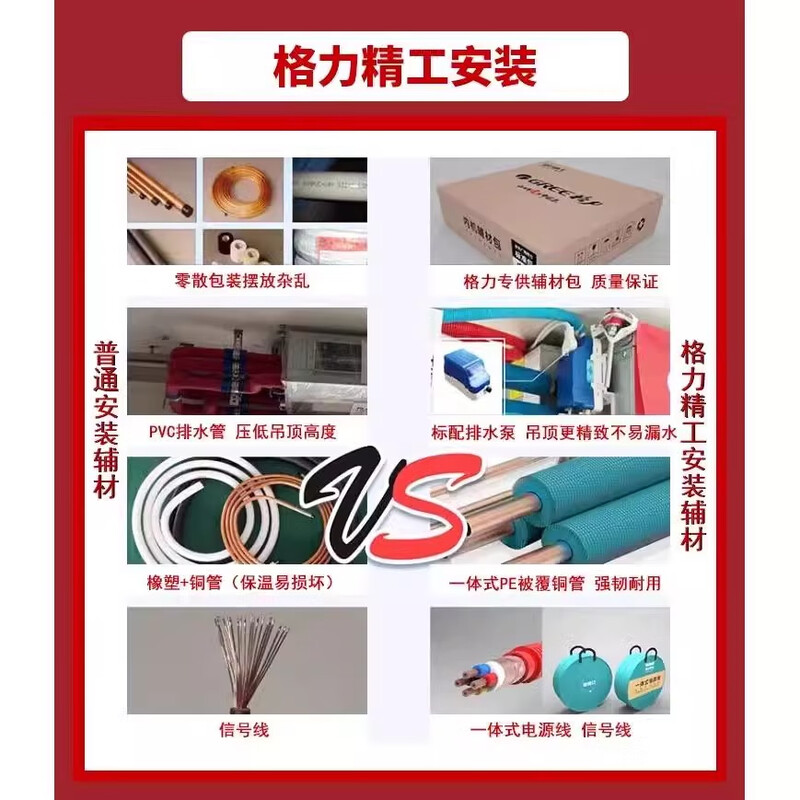 Gree air conditioner large 3 HP duct machine frequency conversion cooling and heating large 2 HP central air conditioner living room and bedroom 4 HP embedded large 1.5 HP ceiling type wind quiet enjoyment large 2 HP first-class frequency conversion heating and cooling duct machine with installation package