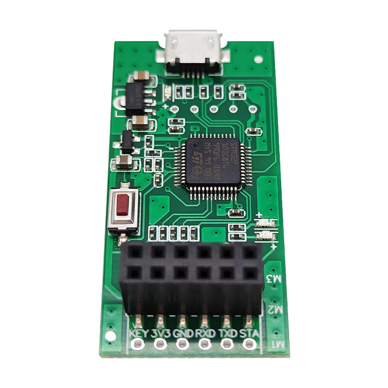 Throwing Stone Bluetooth Wireless Module Master-Slave Integrated Communication Transparent Transmission V2.0/4.0 BLE/433MHz Mobile Phone Android Available Test Rack (It is recommended to use the soldering pin header module)