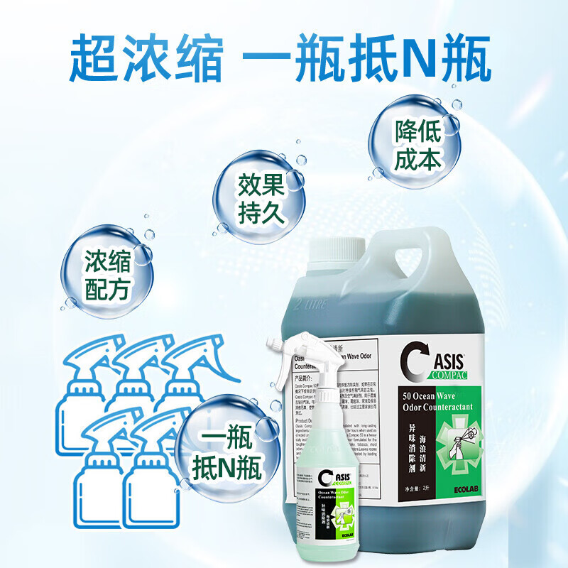 Ecolab deodorant sea wave fresh odor eliminator kitchen deodorizer removes smoke smell hotel