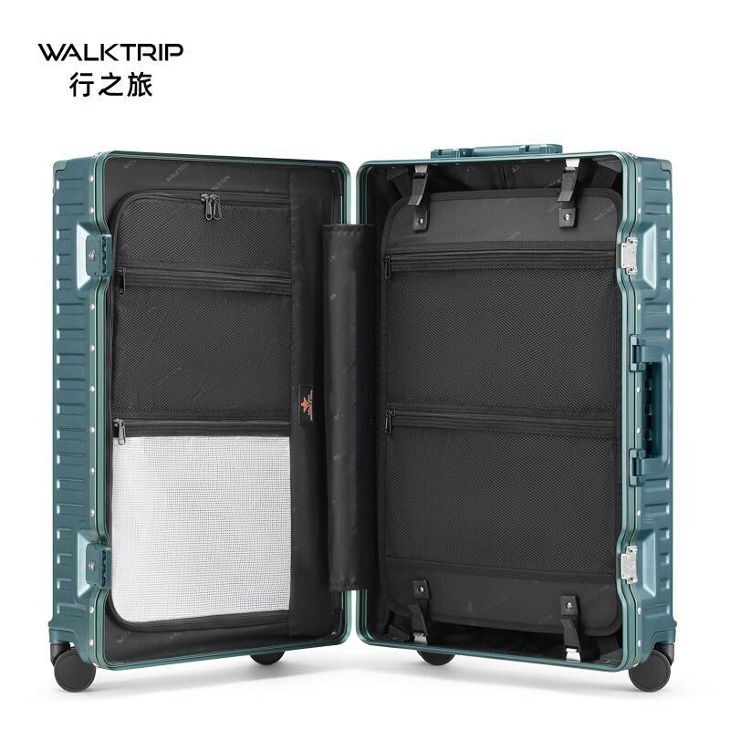 Travel Gao Yan Aluminum Frame Trolley Case Large Capacity Suitcase Women's Suitcase Student Leather Case Men's Durable and Strong Boarding Case Pearl White 20 Inch (Standard Boarding Case)