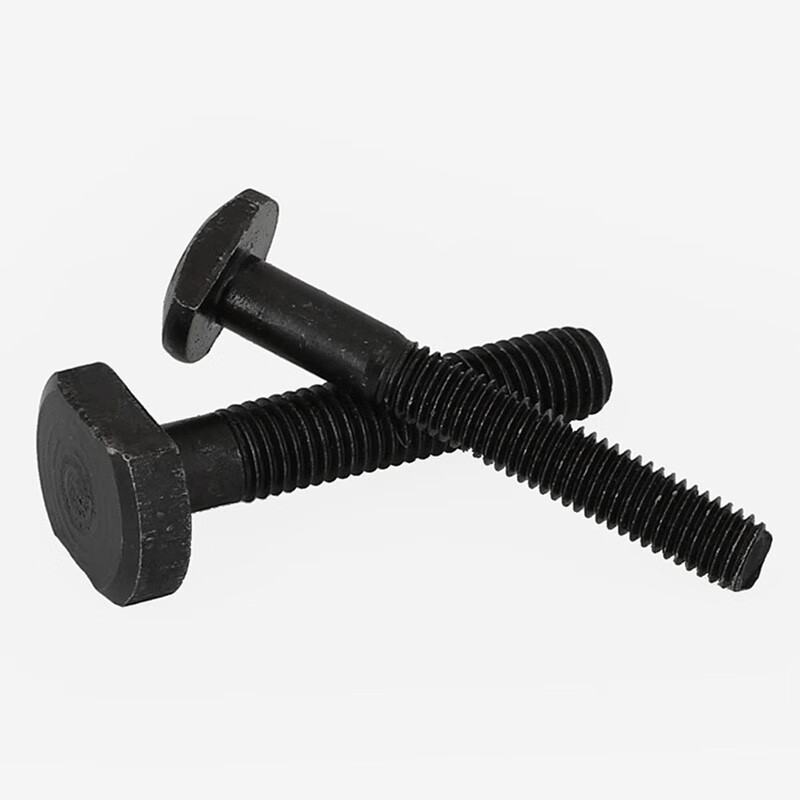 Bingneng grade 8.8 high-strength T-shaped screw screw slot mold pressure plate T-bolt punch milling machine lathe screw black M6*80 half thread 10 pieces