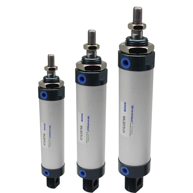 Customized aluminum alloy mini cylinder small pneumatic MAL321620255075100CA type gas MAL25X100-CA