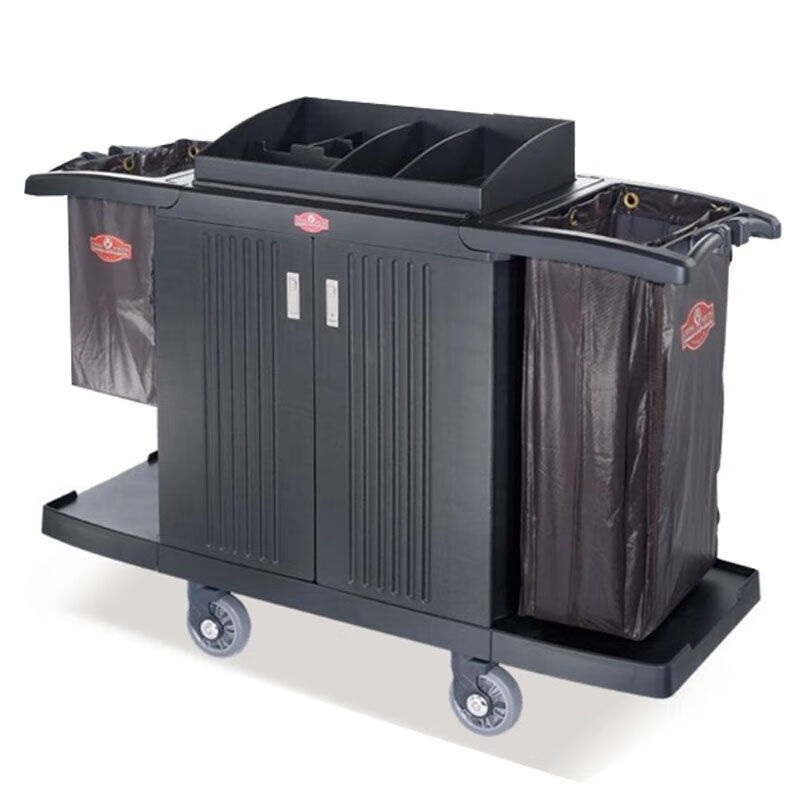 Southern bilateral service vehicle hotel room work linen vehicle room entrance hand push collection vehicle cleaning cleaning vehicle bilateral door model flexible universal