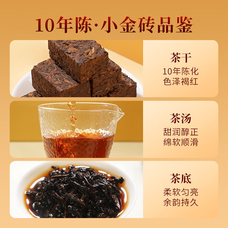 Mengchanghao Tea Yunnan Pu'er Ripe Tea 2014 Tea Ingredients Xiaojinzhuan Ripe Tea Simple Box 216g Old Tea