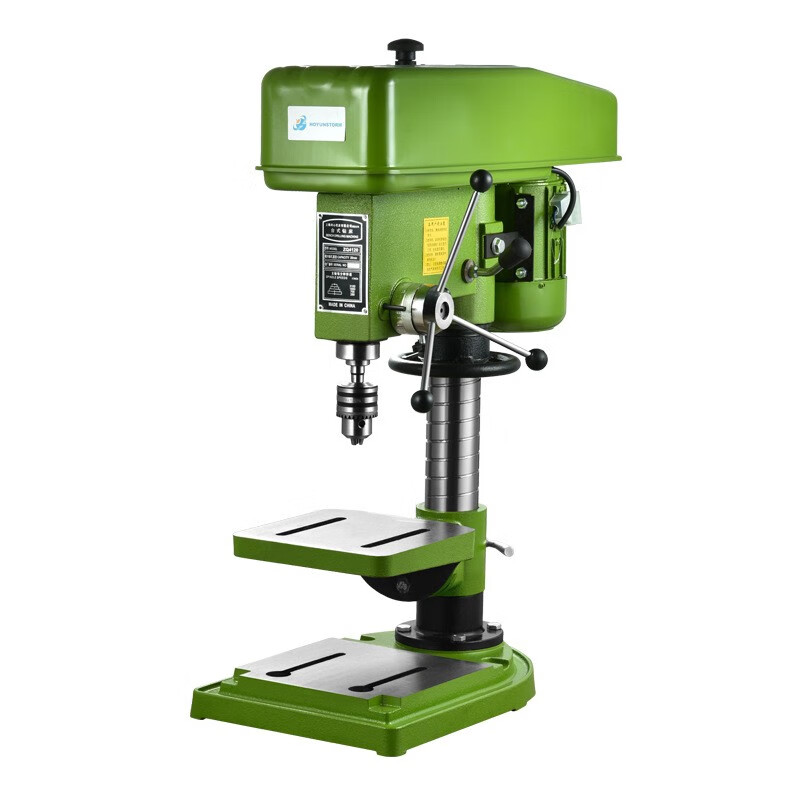 HOYUNSTORM bench drill industrial-grade bench-top drilling and milling machine multi-functional small bench-top drilling machine high-precision high-power drilling machine recommended model drilling 20MM 750W-220V