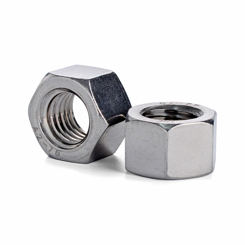 Jinggong 304 stainless steel thickened hexagonal nut stainless steel thickened nut thick screw cap GB6175 40% off M8*1.25 thickness 7.5mm 5 pieces