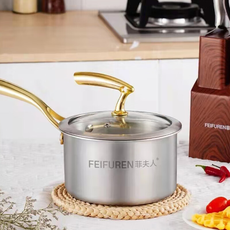 Mrs. Fei German 316 stainless steel pot set complete household kitchen steamer food supplement pot frying pan combination pot B3 wok + frying pan + steamer