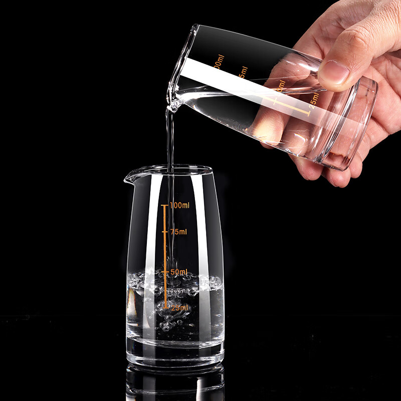 Baijie white wine cup wine divider, wine pourer, household scale wine jug, small wine cup 100ml white wine jug 6 pieces set