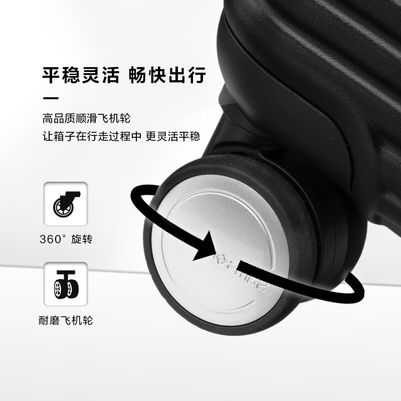 Samsonite suitcase 20-inch trolley case student expandable travel luggage HK6 black password check-in case