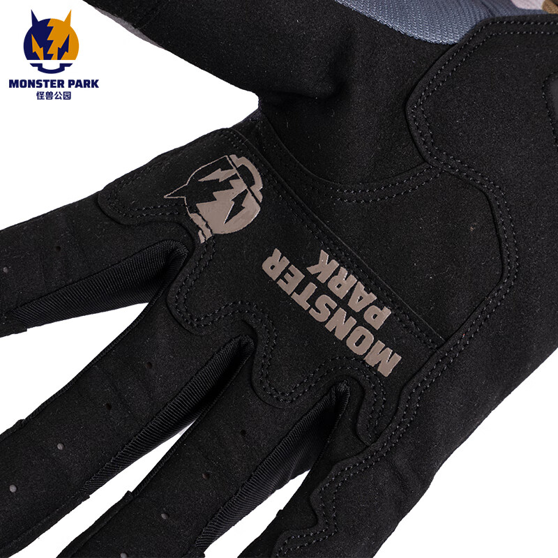 MONSTER PARK motorcycle riding gloves for men, anti-fall, wear-resistant, touch-screen motorcycle riding equipment for women, summer, black L