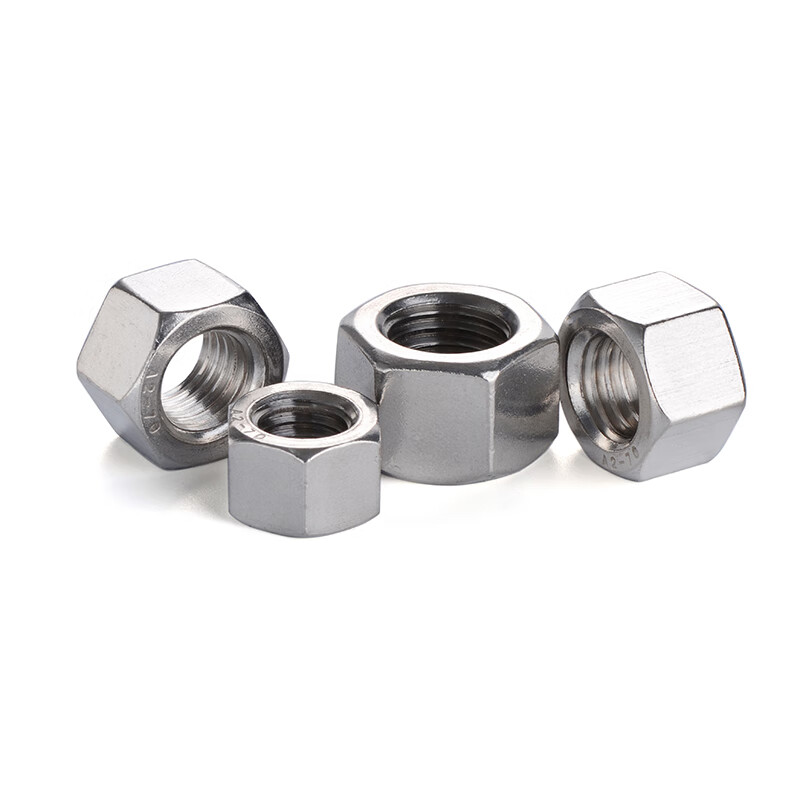 Jinggong 304 stainless steel thickened hexagonal nut stainless steel thickened nut thick screw cap GB6175 40% off M8*1.25 thickness 7.5mm 5 pieces