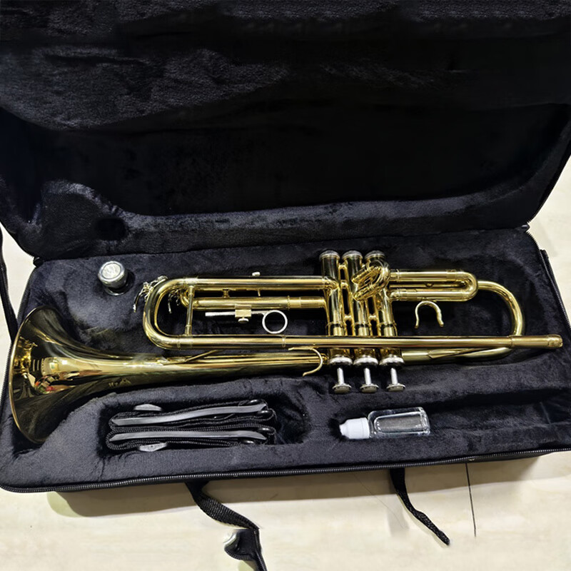 LAIIMAN French Lyman B-flat three-tone trumpet instrument for students, children, adults, beginners, professional teaching performance, high-quality selection