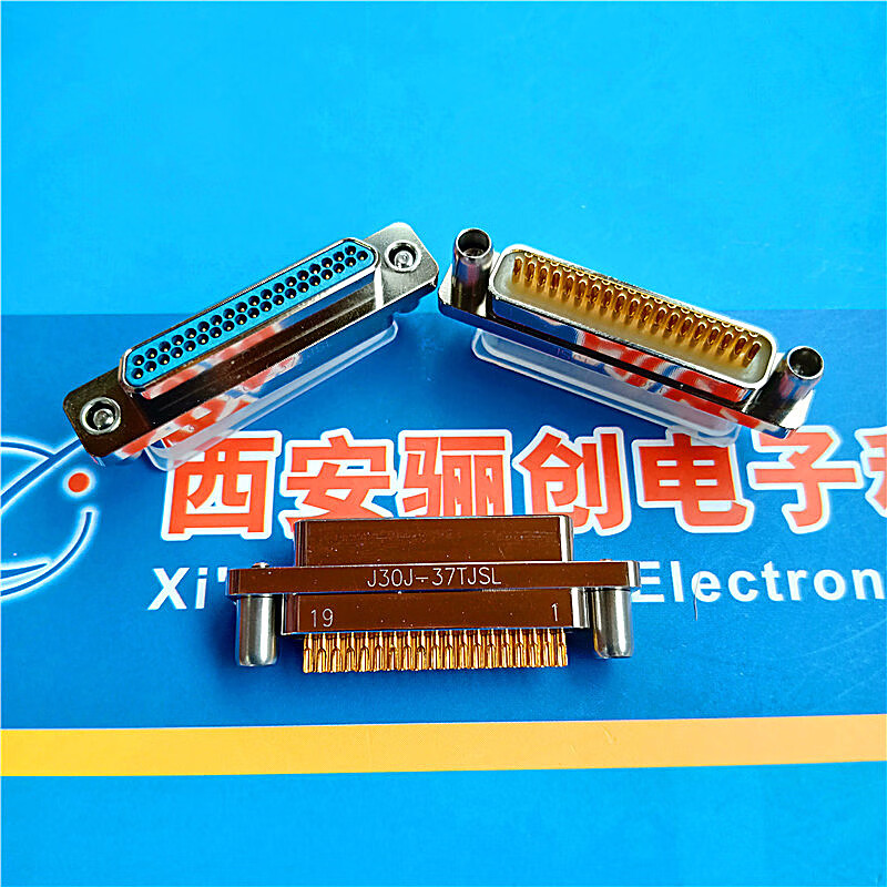 J30J-37TJ rectangular connector J30J-37TJL J30J-37ZKP 37ZKW 37-pin plug J30J-37TJL with wire 50CM