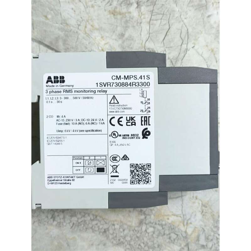 ABB three-phase multi-function monitoring relay CM-MPS.41S CM-PVS.41S phase sequence monitoring CM-MPS.41S 3x300-500V