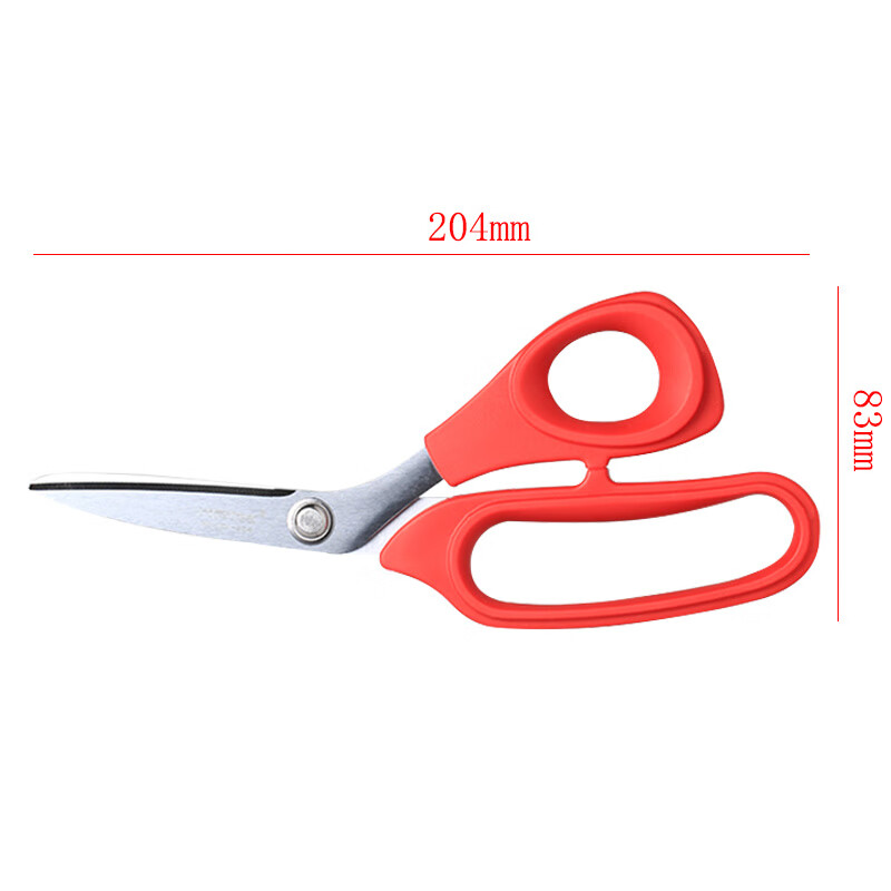 Blue Post large Kevlar aramid scissors with teeth, extended lengthened handle, Blue Post LY-208 scissors