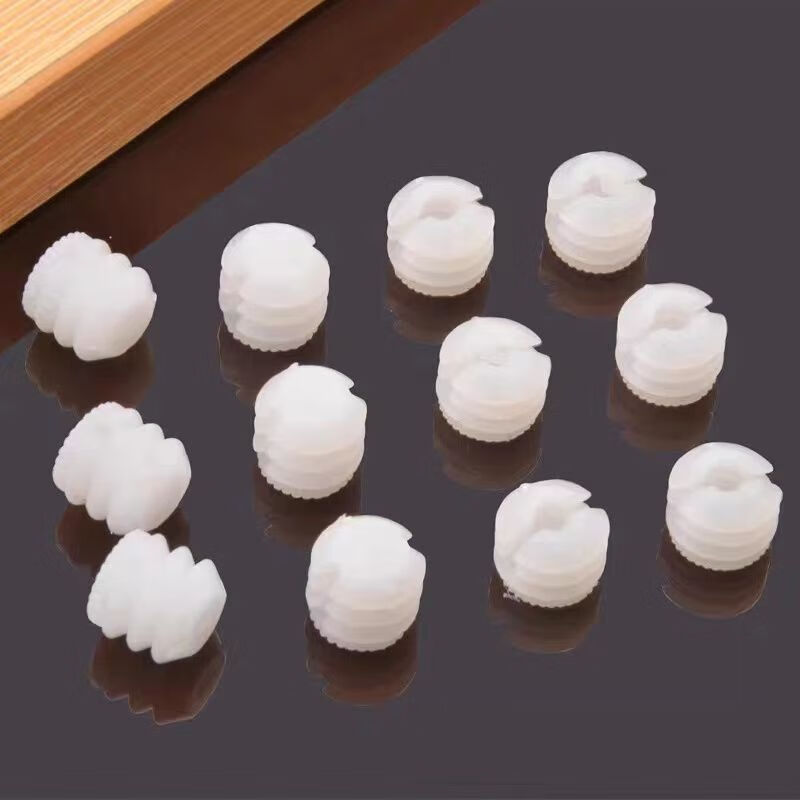 Vinoa Furniture three-in-one connection piece, nylon plastic expansion nut, embedded piece, three-in-one conjoined plastic cabinet accessories, 20 pieces in a bag
