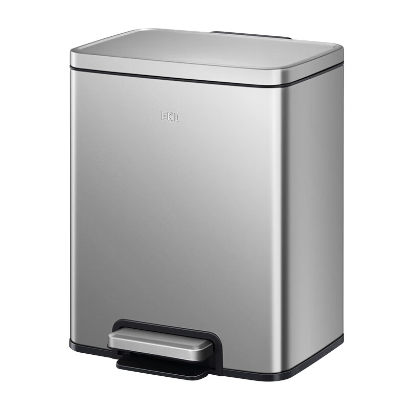 EKO pedal trash can 8L Yagang household large stainless steel bathroom kitchen with lid Zhang Ruoyun recommends 9361