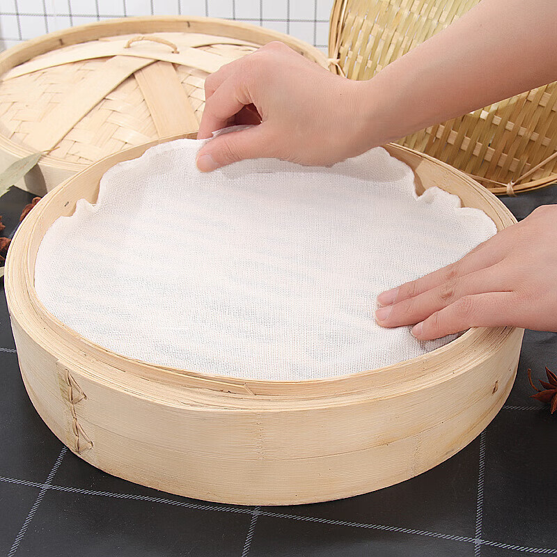 Mengting steamer cloth gauze kitchen steamed buns steamed buns cooking rice napkin tofu filter cloth cover cloth 10 pieces 32cm