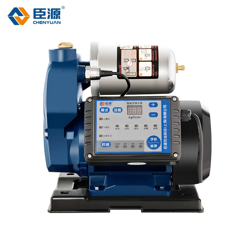 Chenyuan Intelligent Frequency Conversion Booster Pump Household Fully Automatic Frequency Conversion Pump Whole House Self-priming Pump Water Pipeline Pressurization Pump Intelligent Frequency Conversion Self-priming Pump 370W (Pressure Adjustable)