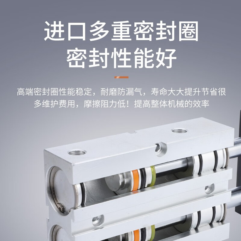 KALAICSM TN (TDA) double rod double shaft cylinder TN10/16/20 pneumatic cylinder aluminum alloy small cylinder pneumatic component TN10 20mm stroke