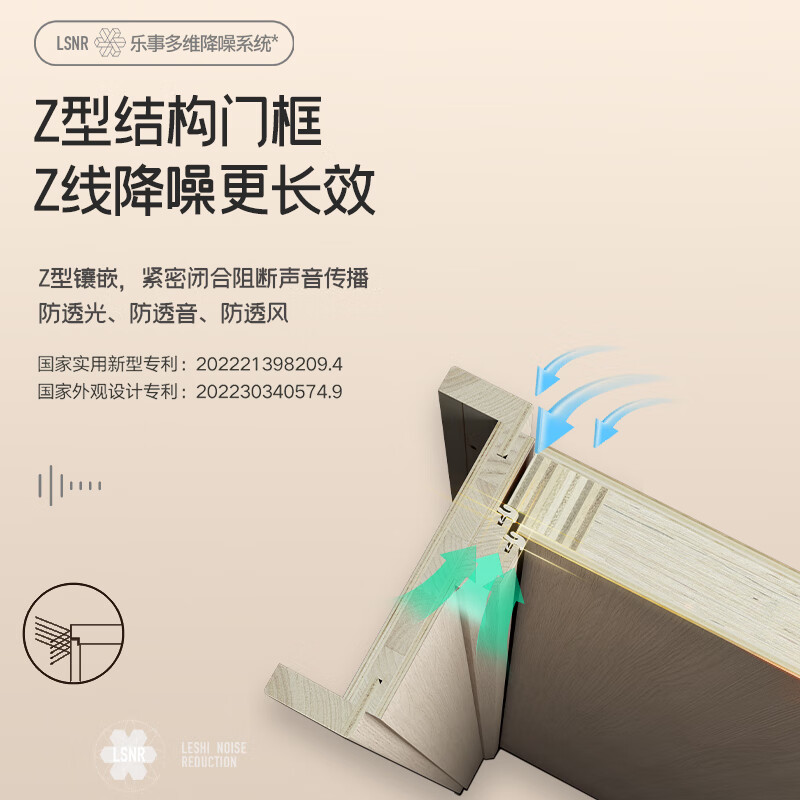 Lay's Wooden Door Modern Simple Bedroom Door Soundproof Door Whole House Customized Solid Wood Composite Interior Door Living Room Study Customized Door All-Wood Noise Reduction Door S77-03 Haitang Composite Single Door