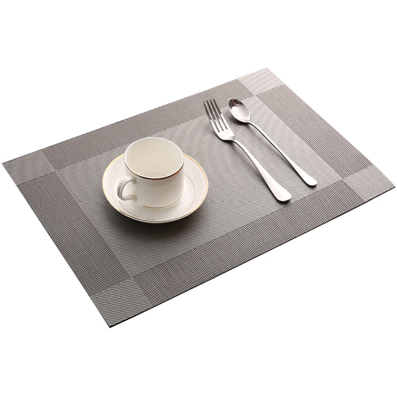 Mengting dining table mat, coffee table mat, anti-scalding mat, PVC western food mat, table mat coaster, 4 pieces 45*30cm 3034