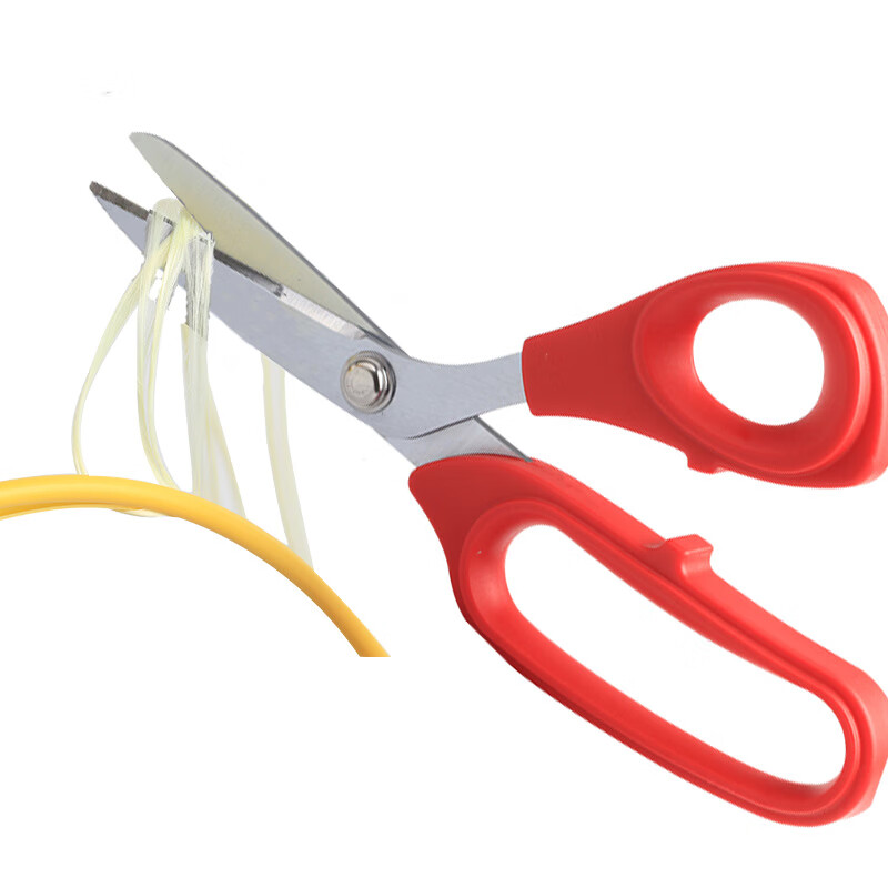 Blue Post large Kevlar aramid scissors with teeth, extended lengthened handle, Blue Post LY-208 scissors