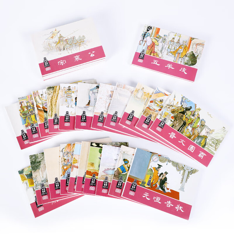 Eastern Zhou Dynasty, set of 30 volumes, classic comic book series, villain book, old version, nostalgic Spring and Autumn Period and Warring States period historical literature story book, primary school students' classical literature masterpieces, extracurricular history picture books, comic books, Shanghai Renmei