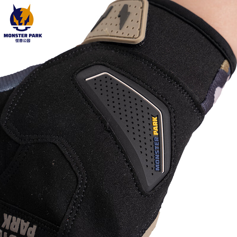 MONSTER PARK motorcycle riding gloves for men, anti-fall, wear-resistant, touch-screen motorcycle riding equipment for women, summer, black L