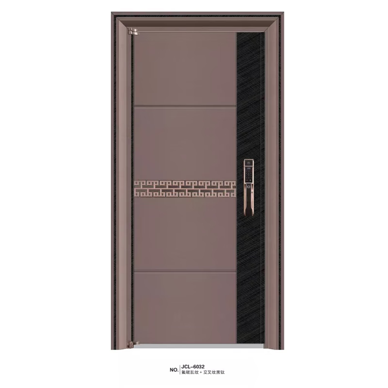 Zhuolan stainless steel Korean door household ventilation door middle door single-open anti-theft door ventilation double door sincere model 980x2200mm