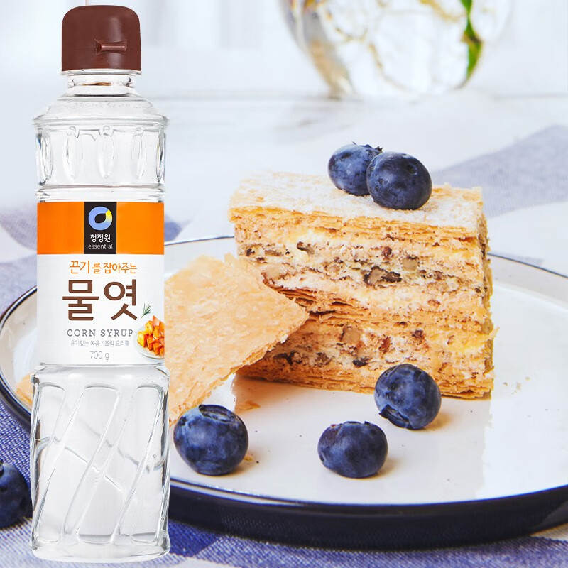 Qingjingyuan corn syrup 700g imported from Korea, 0 fat transparent syrup, milk tea nougat cake and bread for baking