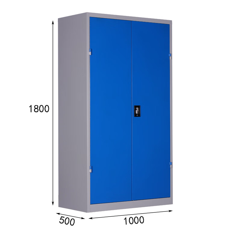 Zhang Shi Yijia Blue Heavy Tool Organizing Cabinet Workshop Iron Cabinet with Hanging Plate Steel Information Cabinet 1800*1000*500
