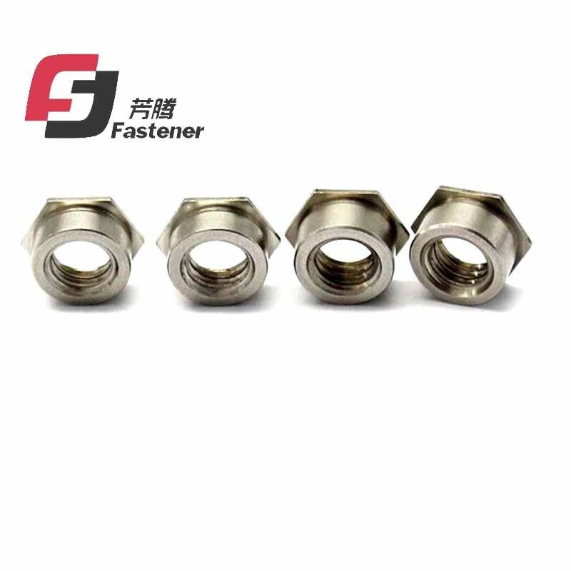 Fangteng 304 stainless steel flush nut nut inlaid nut pressure rivet piece F-M2M2.5M3M4M5M6 10 pieces 304 material flush nut F-M6-5