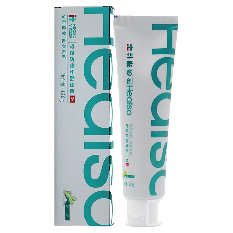 Huasu Yua Chuang Toothpaste Specially effective in improving gum bleeding toothpaste Multi-effect gum care Restoration level 3+ Ginger salt scent 120g