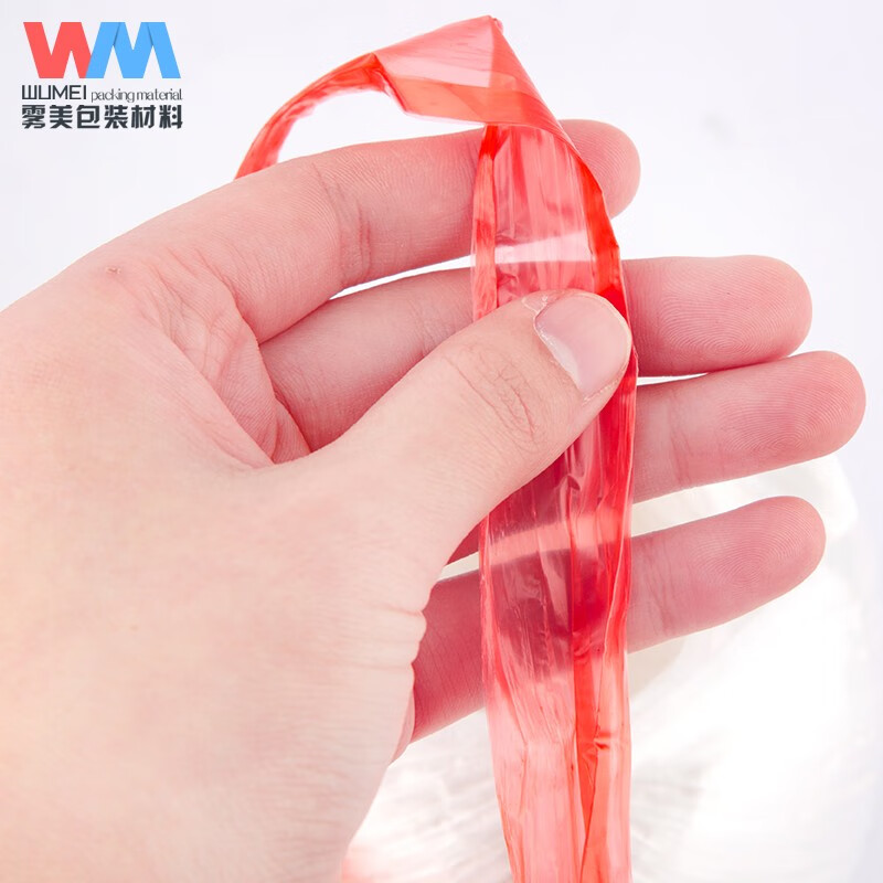Wumei Large Roll 100 Meters Plastic Tear Rope Plastic Packing Rope Bundling Rope Packaging Rope Plastic Rope Strapping Tape Nylon Rope Bundling Rope Blue (150g)
