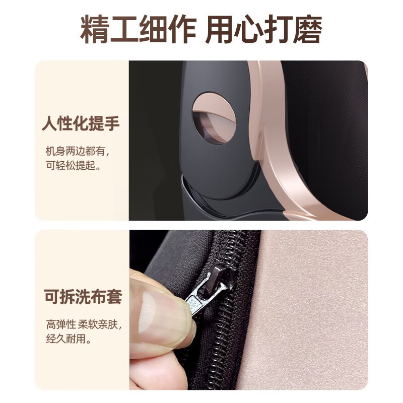 AUX foot massage machine, leg massager, kneading and heating, multifunctional foot massager, holiday gift for parents, champagne gold, foot massage + dual purpose for legs and feet + multi-frequency vibration + warm air heating