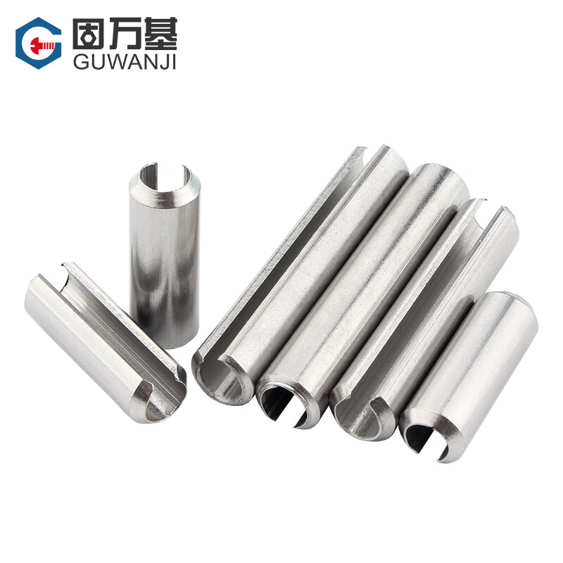 Guwanji 304 stainless steel elastic pin split pin cylindrical pin hollow pin positioning pin split pin M1.5*20 20 pieces