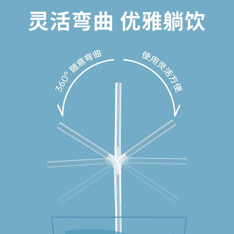 Jijia straws disposable individually packaged maternity and child baby bendable soy milk beverage coffee food grade straws individually packaged bag 200 pieces