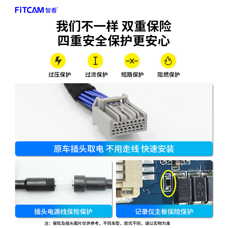 Zhikan is suitable for Toyota Highlander, Camry, Asia Dragon, Thunderlink, Corolla, RAV4, land-mounted dedicated driving recorder. 24-26 Camry+ comes with 64G memory card.