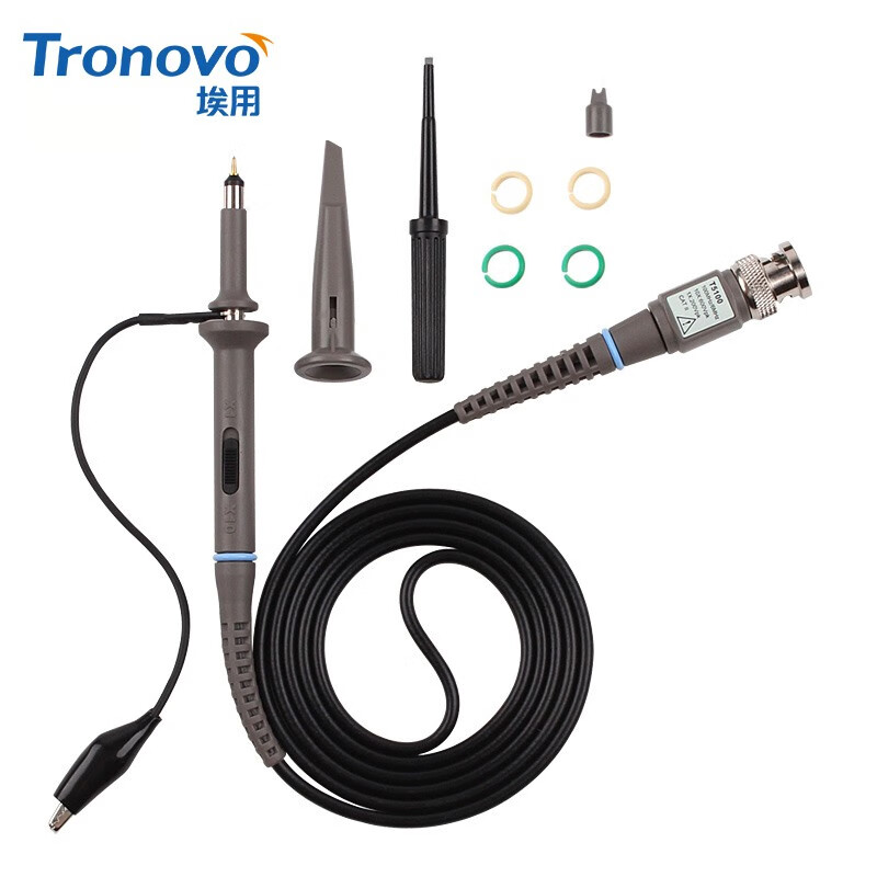 Egyptian oscilloscope probe 100M passive probe pen universal meter line 200M probe analog oscilloscope line ground wire square sheath