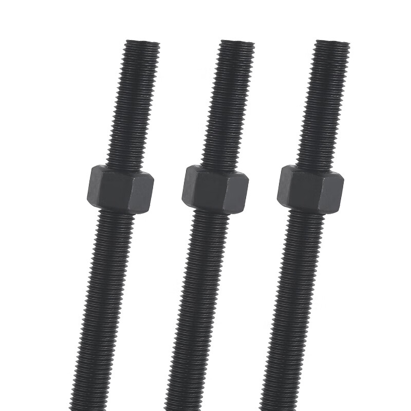 JINGGONG high-strength screw and screw nut set fully threaded threaded screw rod thread M6-M48 M12*1 meter (1 piece comes with 2 nuts) 12.9 level quenching