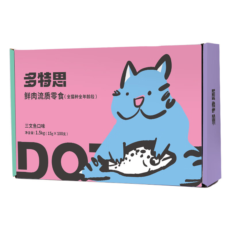 Dotex Cat Snacks Cat Bars 100 Salmon Flavored Cat Snacks Wet Food for Adult and Young Cats