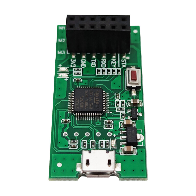 Throwing Stone Bluetooth Wireless Module Master-Slave Integrated Communication Transparent Transmission V2.0/4.0 BLE/433MHz Mobile Phone Android Available Test Rack (It is recommended to use the soldering pin header module)