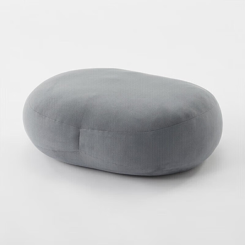 MUJI soft cushion that can be used as a lumbar cushion, nap pillow, bedside cushion, chair cushion, charcoal gray