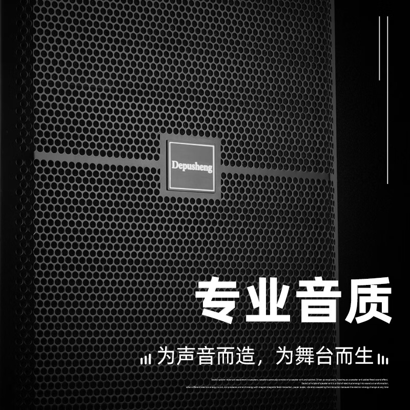 Depusheng Depusheng D815 professional single 15-inch speaker set inch stage wedding outdoor conference performance HiFi passive audio KTV engineering full frequency single 15-inch luxury package