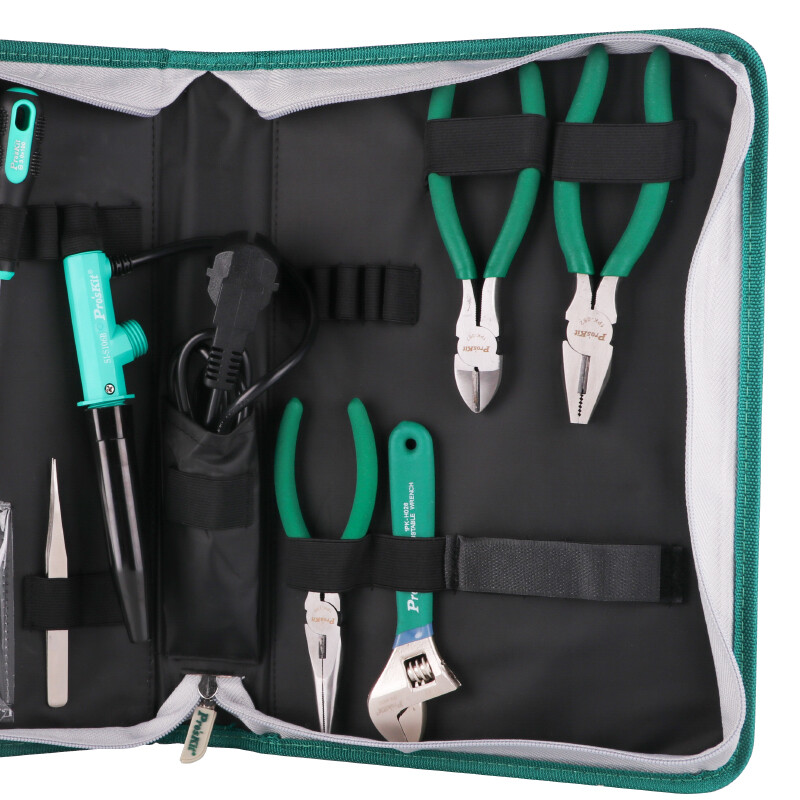Pro sKit 13-piece practical electrician tool set repair tool kit screwdriver pliers wrench welding set PK-2086G
